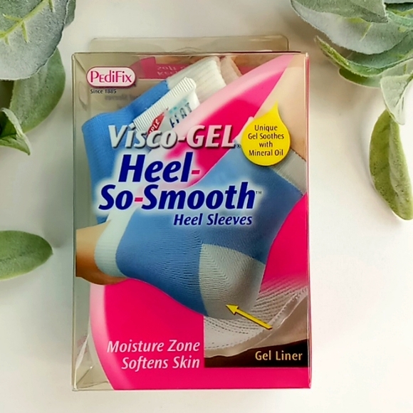 PediFix Visco-Gel Heel So Smooth Heel Sleeves With Heel Cream Sample Included - Picture 1 of 6